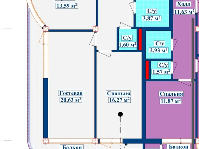 2-комн. квартира, 4 этаж, 84 м², И Сомони, Душанбе
