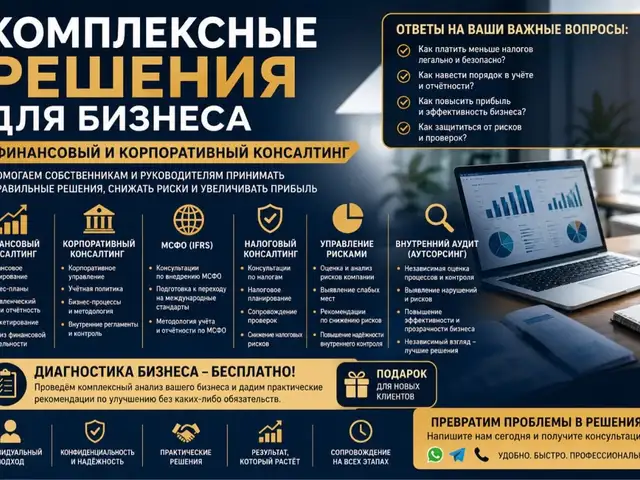 Финансовый и корпоративный консалтинг под ключ-от диагностики до результата, Душанбе