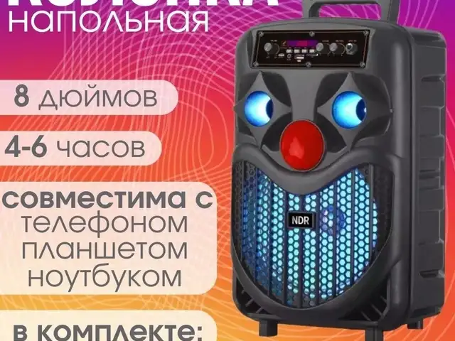 Портативные колонки NDR-P55 с микрофоном, Душанбе