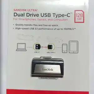 Флеш-накопитель SanDisk 128 Gb Ultra 2-1 USB Type-C - USB-C, Душанбе