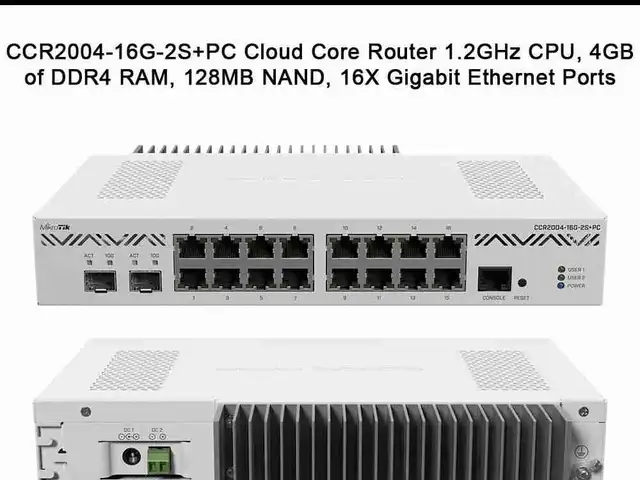 Маршрутизатор MikroTik CCR2004-16G-2S+PC, Душанбе