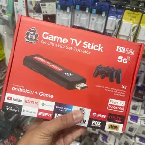 Консоль игровая приставка до телевизора Game TV Stick X2 64Gb 8K HDR 5G, Душанбе