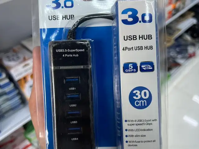 USB 3.0 4-портовый концентратор 30 см, Душанбе