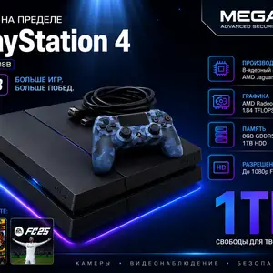 Игровая приставка Sony PlayStation 4 Fat 1TB CUH-1208B, Хуҷанд