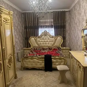 Спальная гарнитура в полном комплекте, со шторами, Душанбе
