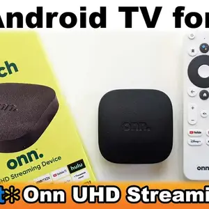 Запечатанный ONN Android телевизор сноса потокового коробка W дистанционный, Душанбе