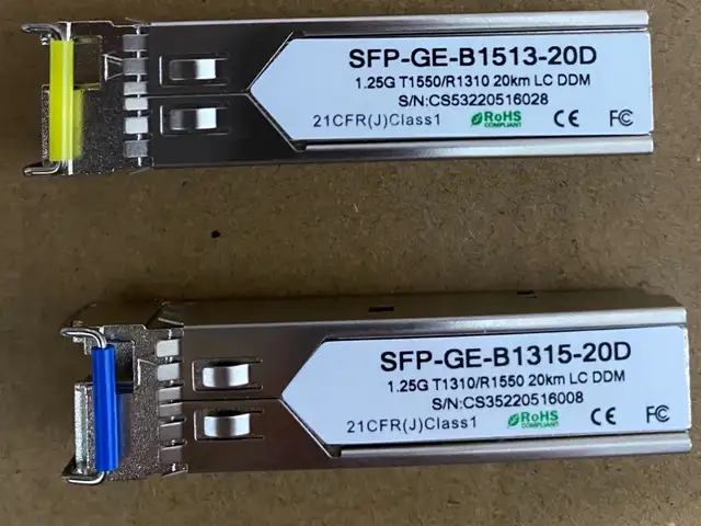Модуль SFP WDM 1.25 Гбит/с 160 км, Душанбе