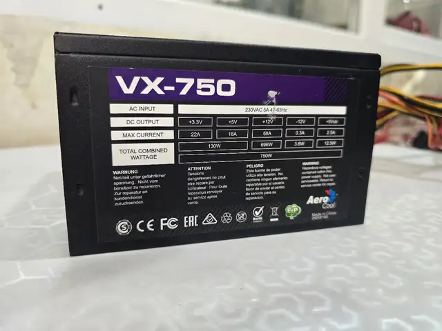 Блок питания от AeroCool VX-750, Душанбе