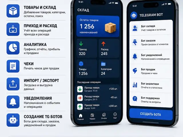 Автоматизация бизнеса | Склад + Telegram-боты, Худжанд