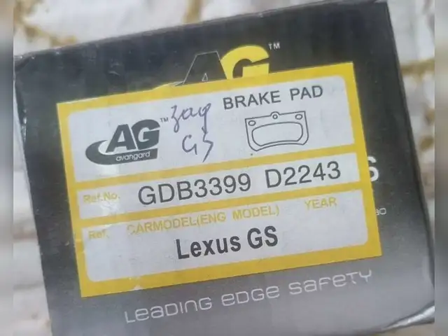 Задние тормозные колодки AG для Lexus GS, Душанбе