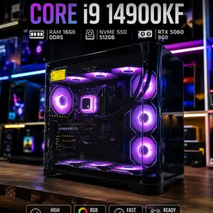 Игровой компьютер intel core i9 14900KF/RAM 16GB DDR 5/NVME 1TB/RTX 5060 8GB, Душанбе