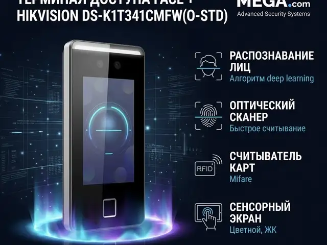Терминал доступа Face Hikvision DS-K1T341CMFW O-STD, Худжанд