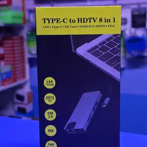 Хаб USB TYPE-C to HDTV 8 in 1, Худжанд