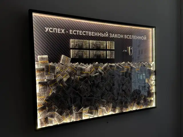 LED картина Мотивация и успех, Душанбе