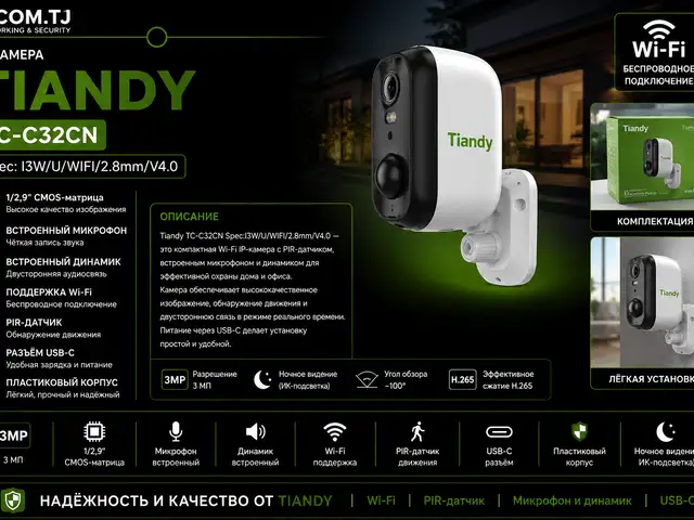 Камера TC-C32CN Spec I3W U WIFI 2.8mm V4.0, Хуҷанд