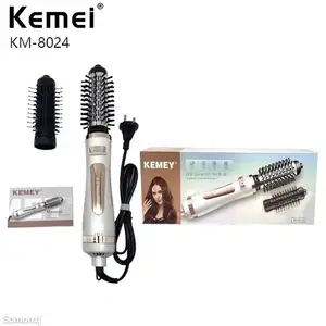 Фен-расческаи чархзанандаи Kemei KM-8024 2 дар 1 Нав, Душанбе