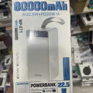 УМБ Power Bank Wekome Minre WP-271 80000mAh белый, Душанбе