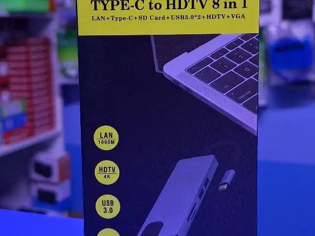 Хаб USB TYPE-C to HDTV 8 in 1, Хуҷанд