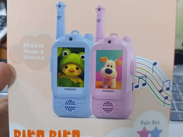 Детская рация Porodo Piko Piko rechargeable video walkie talke 300m, Душанбе