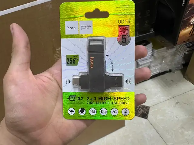 Флеш-накопитель Hoco UD15 256GB 3.2 2 in 1, Душанбе
