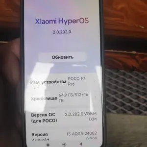 Xiaomi Poco F7 Pro, Вахдат