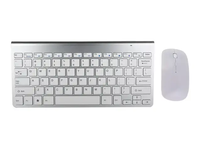Беспроводная клавиатура Slim Multimedia Keyboard серебристый, Душанбе
