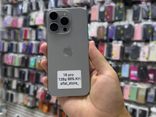 Apple iPhone 16 Pro, 128 gb, Natural Titanium, Худжанд