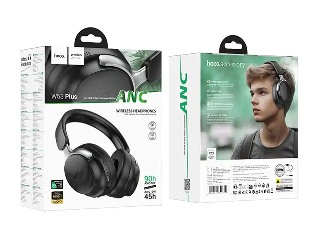 Беспроводные наушники Hoco W53 Plus ANC, Душанбе
