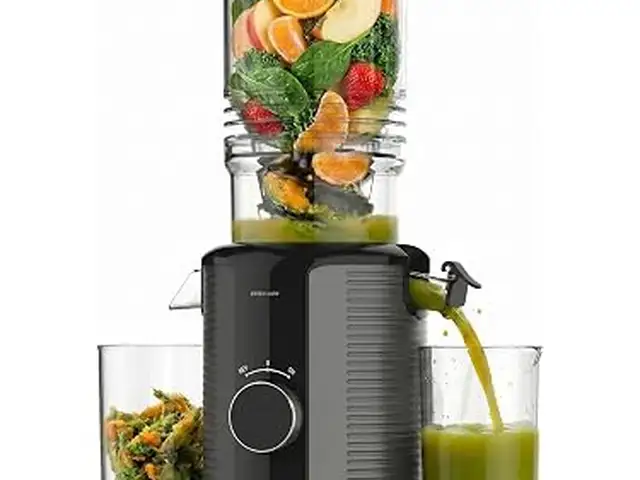 Соковыжималка холодного отжима Green Lion SLOW JUICER PRO, 1,2 л чёрная, Душанбе - 3