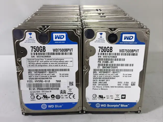 Жёсткий диск для ноутбуков WD Blue 750gb, Душанбе