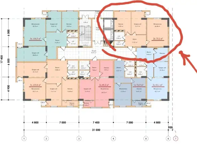 2-комн. квартира, 8 этаж, 75 м², Пенджикент, Пенджикент