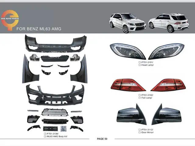 Кузовной комплект для Mercedes-Benz w166 ML 2013 AMG63, Душанбе