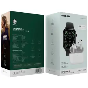 Смарт часы Green Lion Dynamic 3 - Ultimate 46 Smart Watch & Earbuds Pro 3 - Black/White, Душанбе