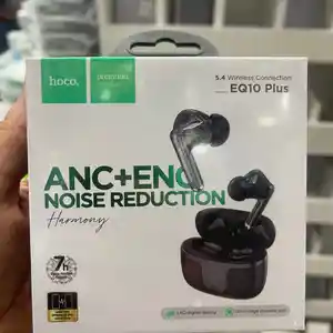 Беспроводные наушники TWS Hoco EQ10 Plus Harmony ANC+ENC, черные, Душанбе