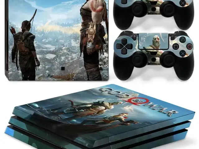 Виниловые наклейки Playstation 4 pro God of war, Душанбе