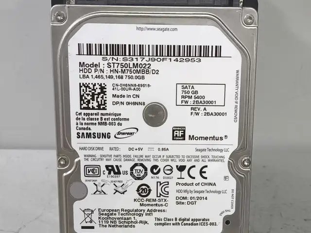 Жёсткий диск для ноутбуков Samsung 750GB, Душанбе