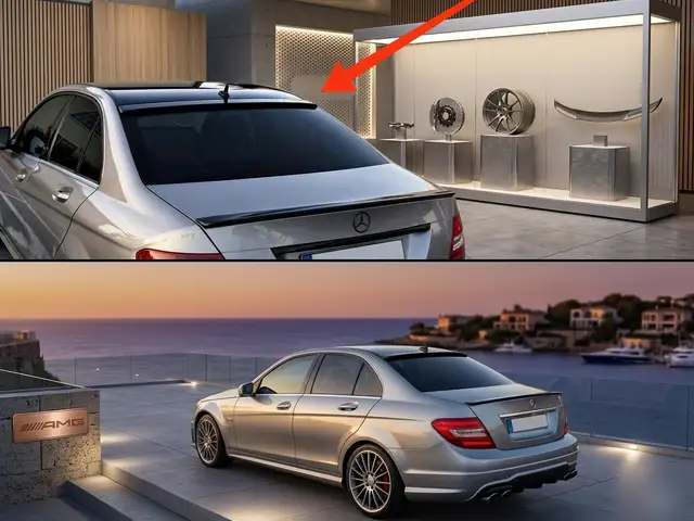 Спойлер Roof Spoiler Mercedes C-Class W204, Душанбе