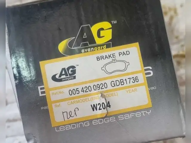 Передние тормозные колодки AG для Mercedes-Benz W204, Душанбе