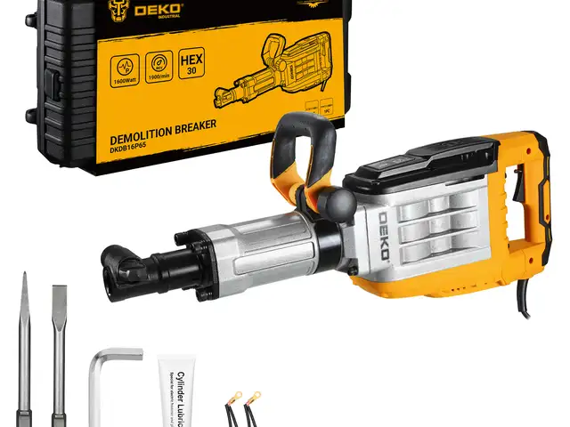 Молоток отбойный в кейсе 1600W DEKO DKDB16P65 65J 3 деталей, Душанбе