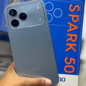 Tecno Spark 50 4+4/128Gb white 6700Мач, Душанбе