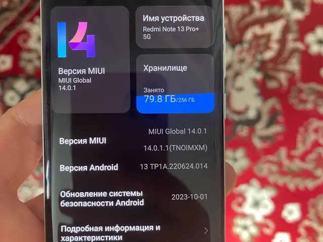 Xiaomi Redmi note 13 pro + 5G, Рогун