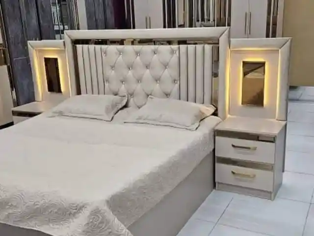 Кровать двуспальная и 2 тумбочки Аманда, Душанбе