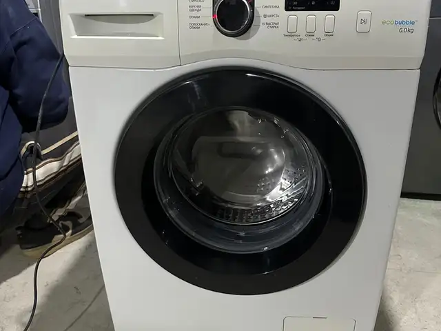 Стиральная машина Samsung eco bubble 6 kg.2019, Душанбе