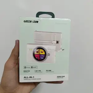 Универсальный повербанк Green Lion All-in-One 10 000 mAh белый, Душанбе