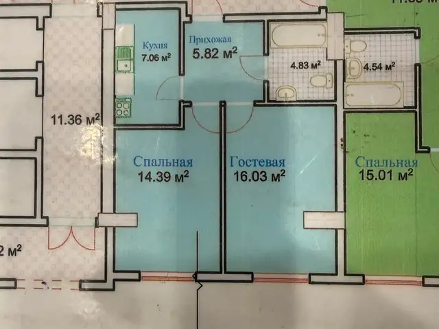 2-комн. квартира, 10 этаж, 48 м², Амнияти Вилояти, Бохтар (Курган-Тюбе)
