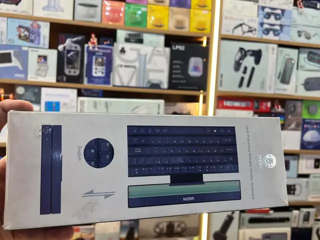 Клавиатура Multi Functional Rollable Wireless Keyboard модель R4 Green R4, Душанбе