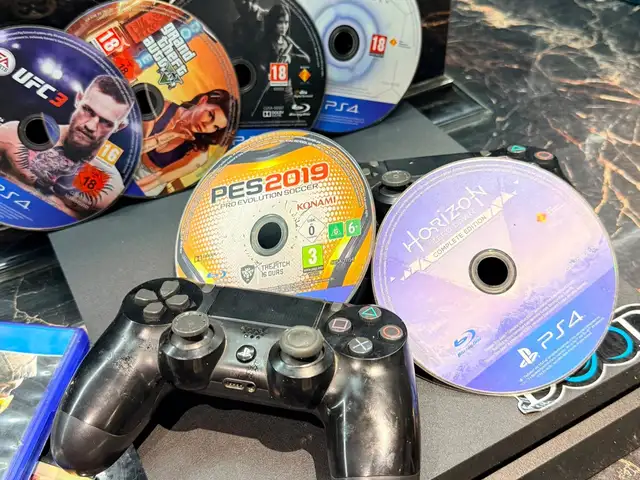 Игровая приставка Sony PlayStation4 Slim+6 игр, Душанбе