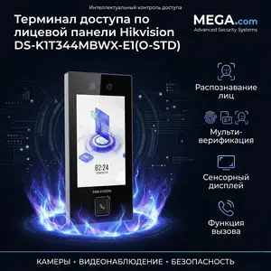 Терминал доступа по лицевой панели Hikvision DS-K1T344MBWX-E1, Хуҷанд