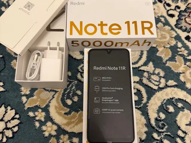 Xiaomi Redmi Note 11R 6/128gb Black, Душанбе