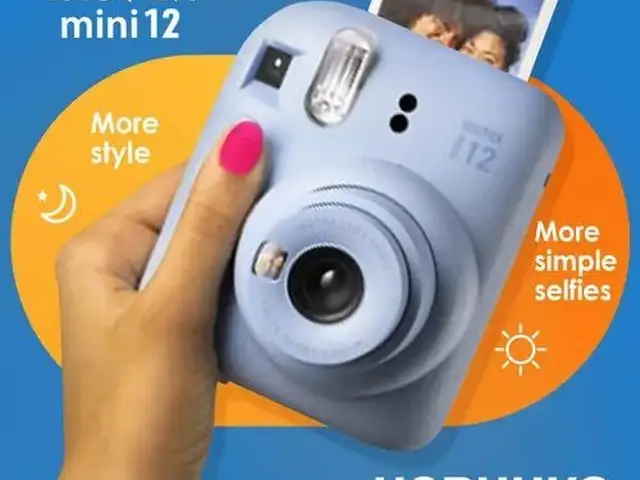 Фотоаппарат моментальной печати Fujifilm Instax MINI 12 Pastel синий, Душанбе